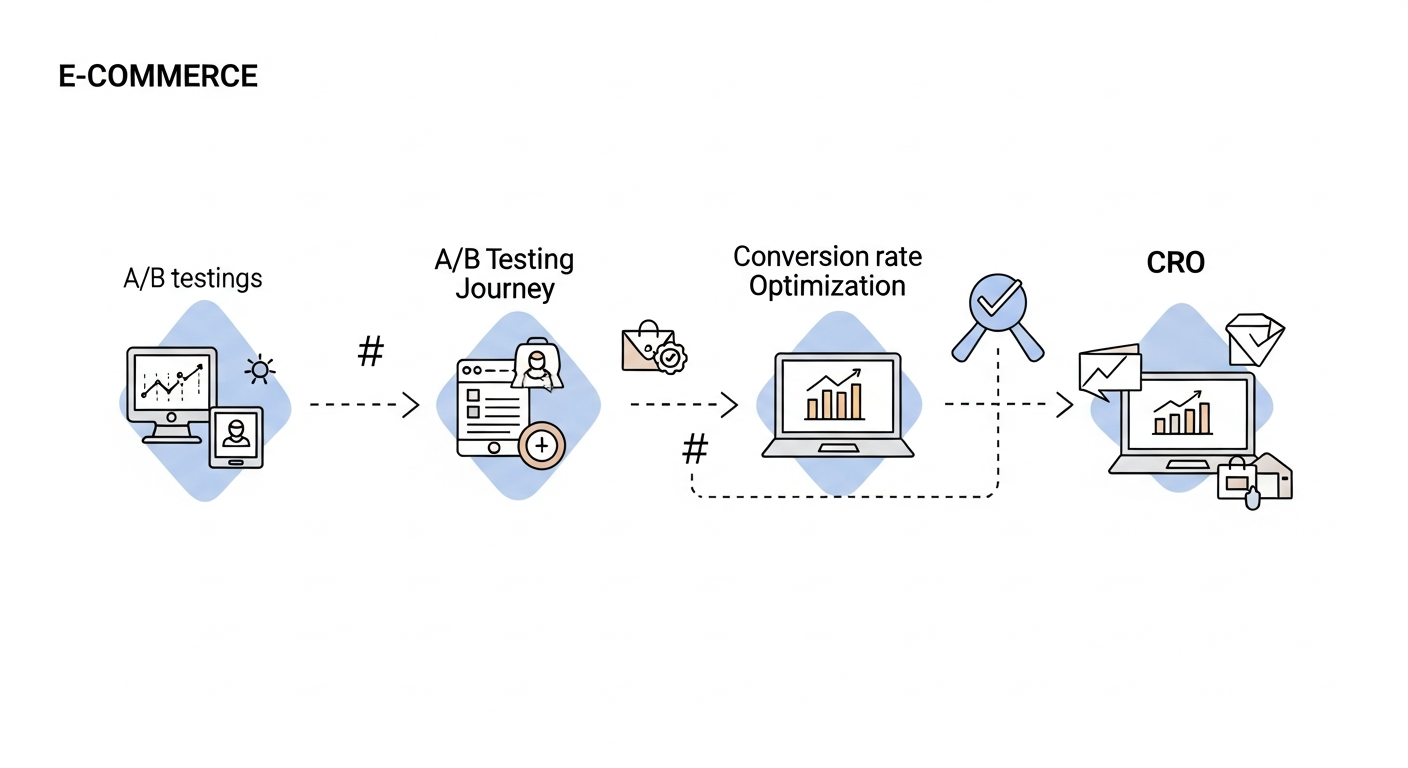 Infografika: elementy e-commerce do testowania na ścieżce klienta