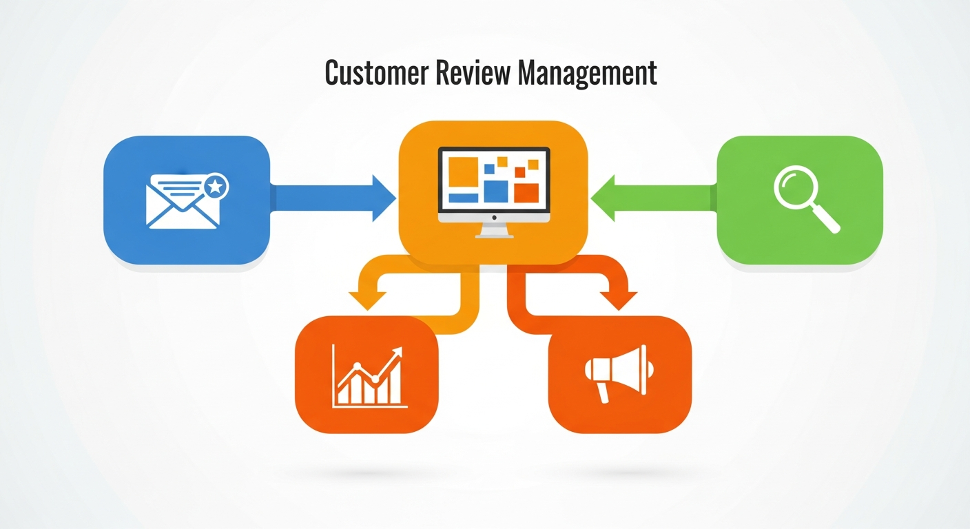 Schemat procesu zbierania, moderowania i prezentowania opinii klientów
