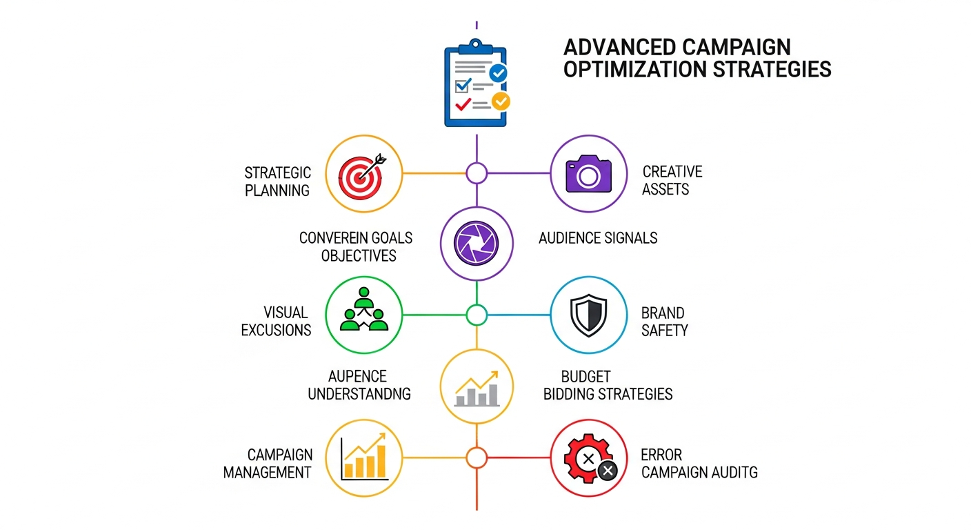 Wizualna lista kontrolna do codziennej optymalizacji kampanii Performance Max