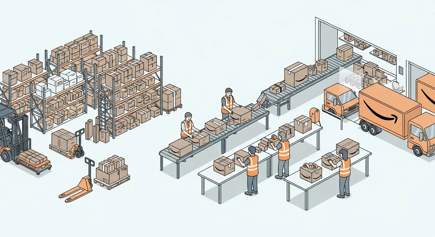 Wizualizacja procesu sprzedaży na Amazon FBA krok po kroku