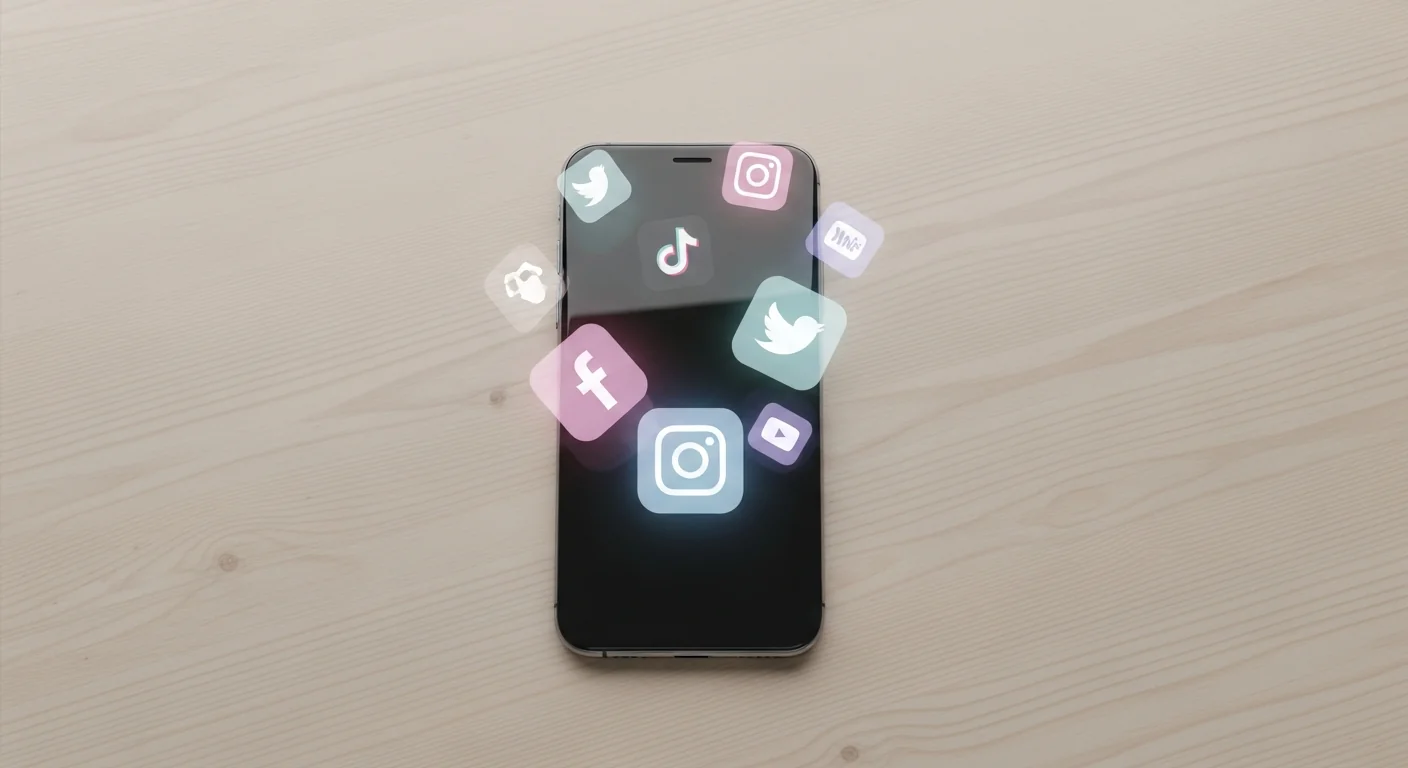 Logo TikTok z datą powstania aplikacji społecznościowej