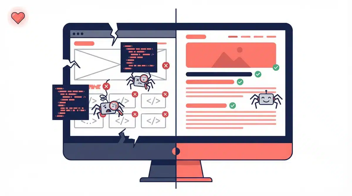 Naprawa SEO w Lovable - prerendering zmienia pustą powłokę JS w pełne HTML